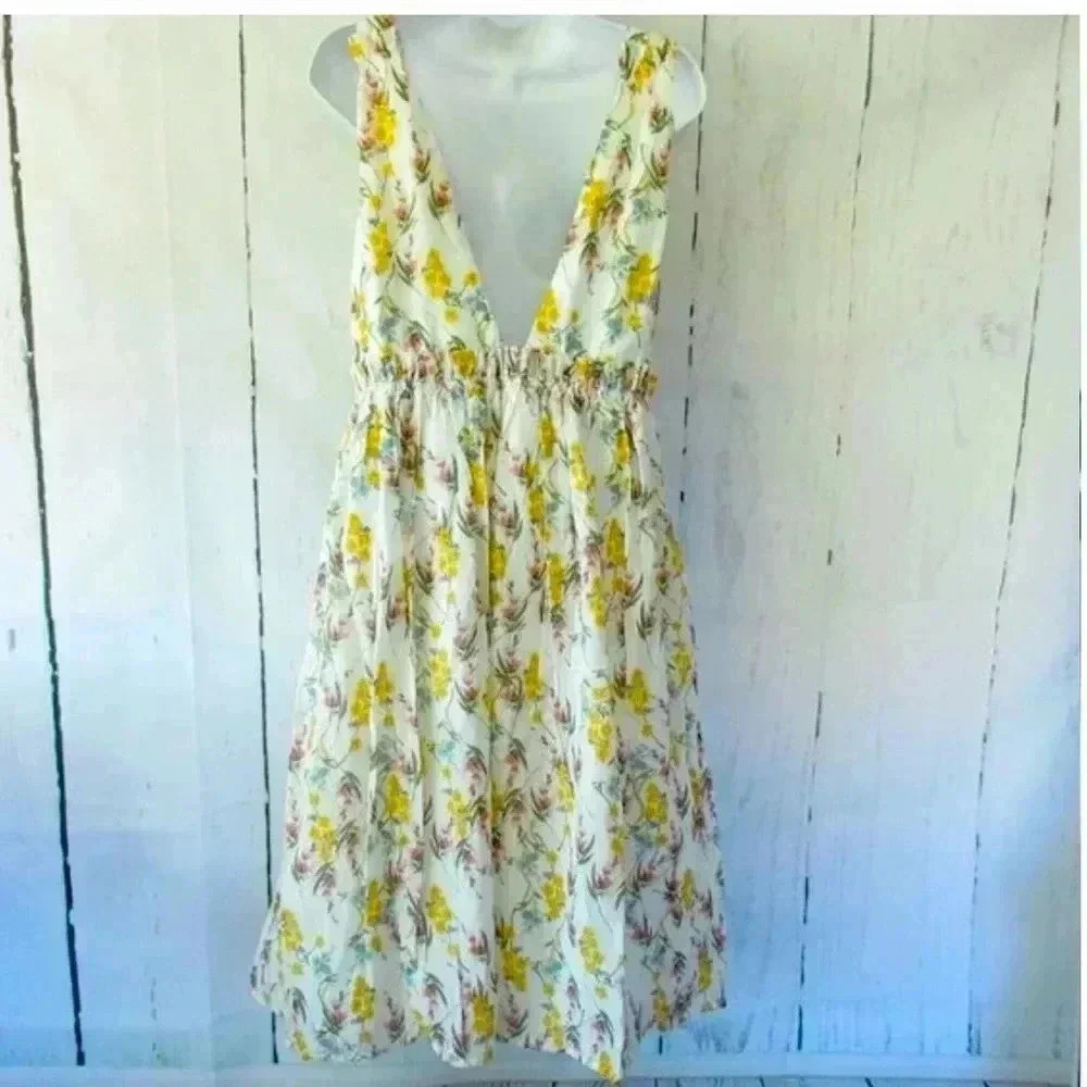 Anthropologie Line and Dot floral dress. NWT